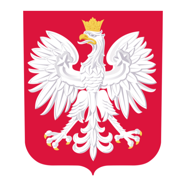Poland national emblem featuring a crowned white eagle on a red shield to buy Poland soccer jersey online