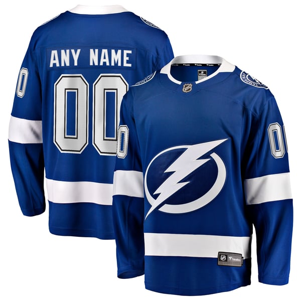 Selfika Tampa Bay Lightning Fanatics Home Breakaway Custom Jersey