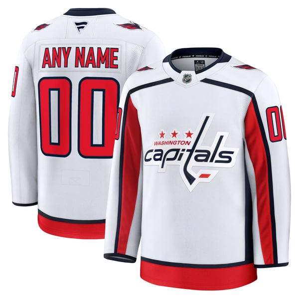 Selfika Fanatics Washington Capitals Away Premium Custom Jersey - White