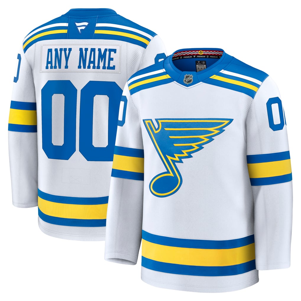 Selfika Fanatics St. Louis Blues Away Premium Custom Jersey