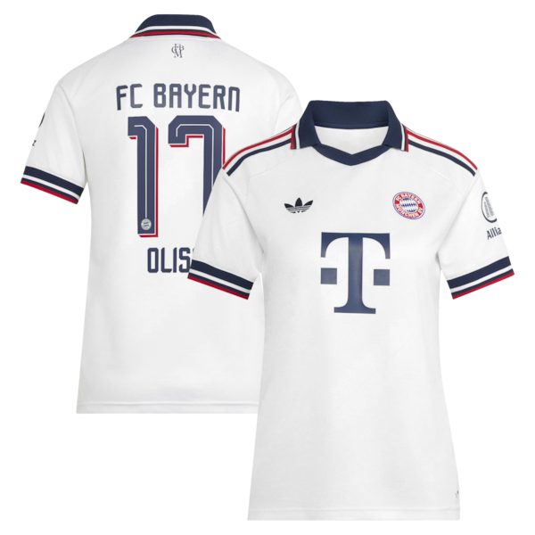 Michael Olise Bayern Munich adidas Women's 2026/27 Away Replica Jersey - White
