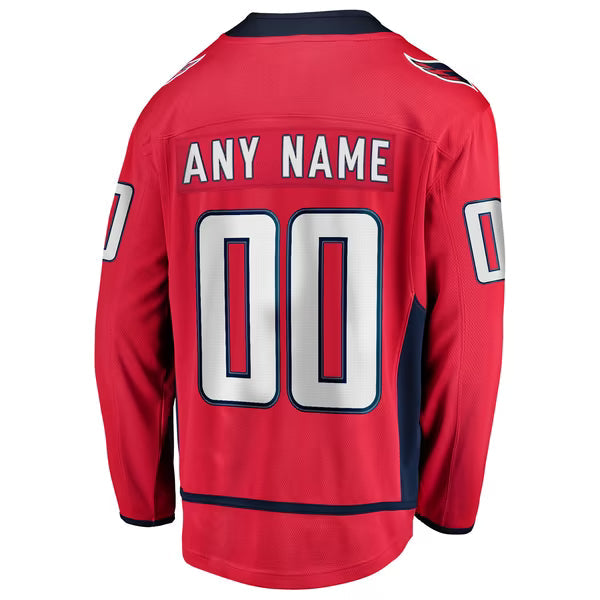 Selfika Fanatics Men's Washington Capitals Home Breakaway Custom Jersey