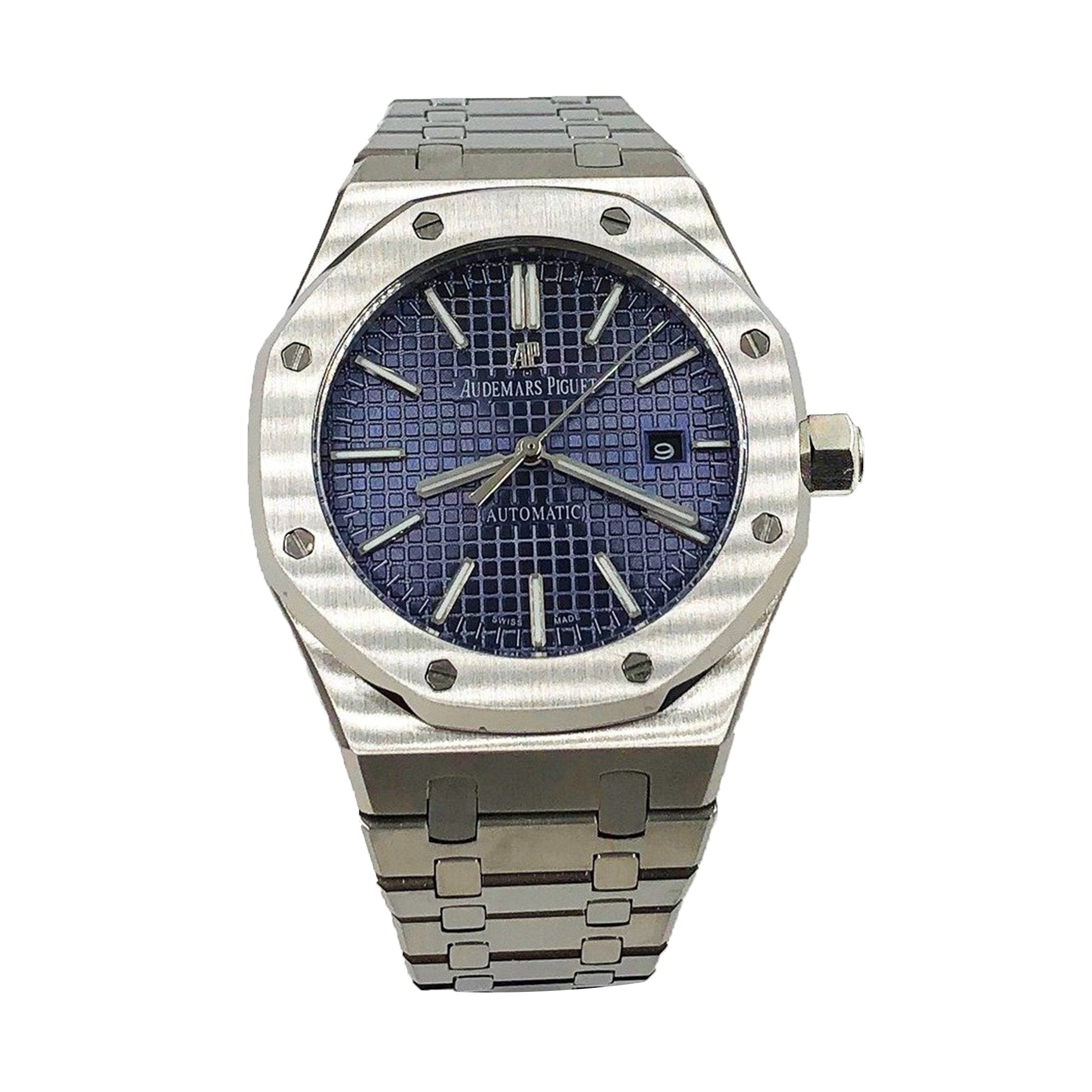 Selfika™ Men's Automatic Royal Oak Watch 1.6 in Blue Dial