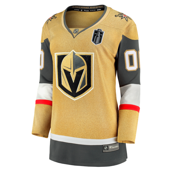 Selfika Fanatics Women's Vegas Golden Knights 2026 Stanley Cup Final Breakaway Custom Jersey - Gold