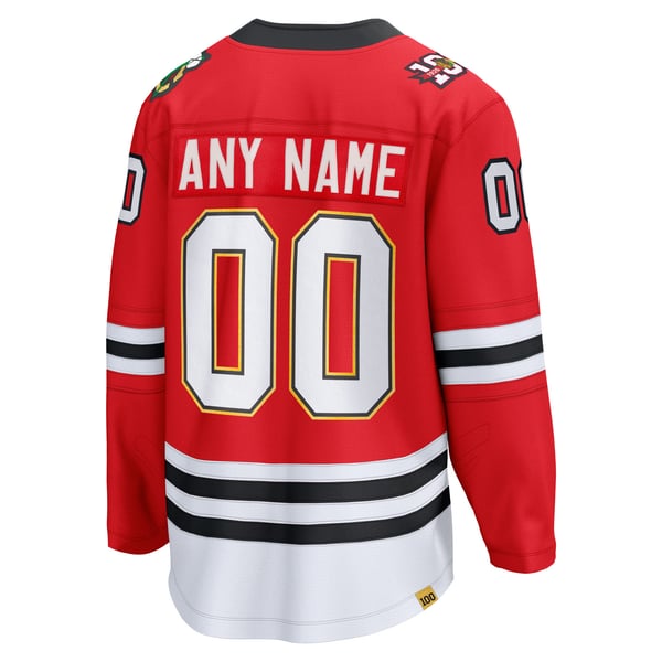 Selfika Chicago Blackhawks Fanatics Centennial Jersey Red