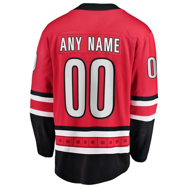 Selfika Carolina Hurricanes Fanatics Alternate Breakaway Custom Jersey