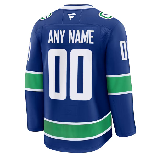 Selfika Fanatics Vancouver Canucks Home Premium Custom Jersey