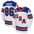 Selfika Nike US Hockey Jack Hughes 2026 Away Replica Jersey