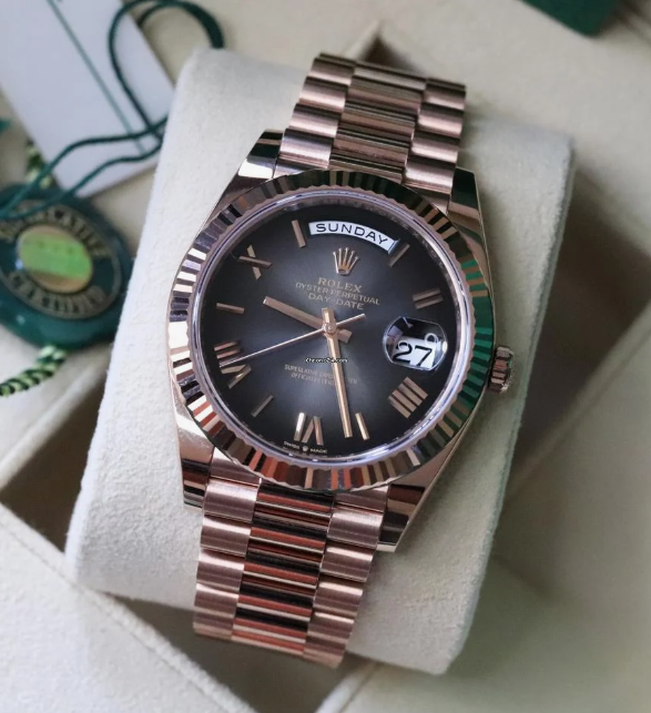 Selfika™ Men's Day-Date Oyster Automatic Watch 1.6 in