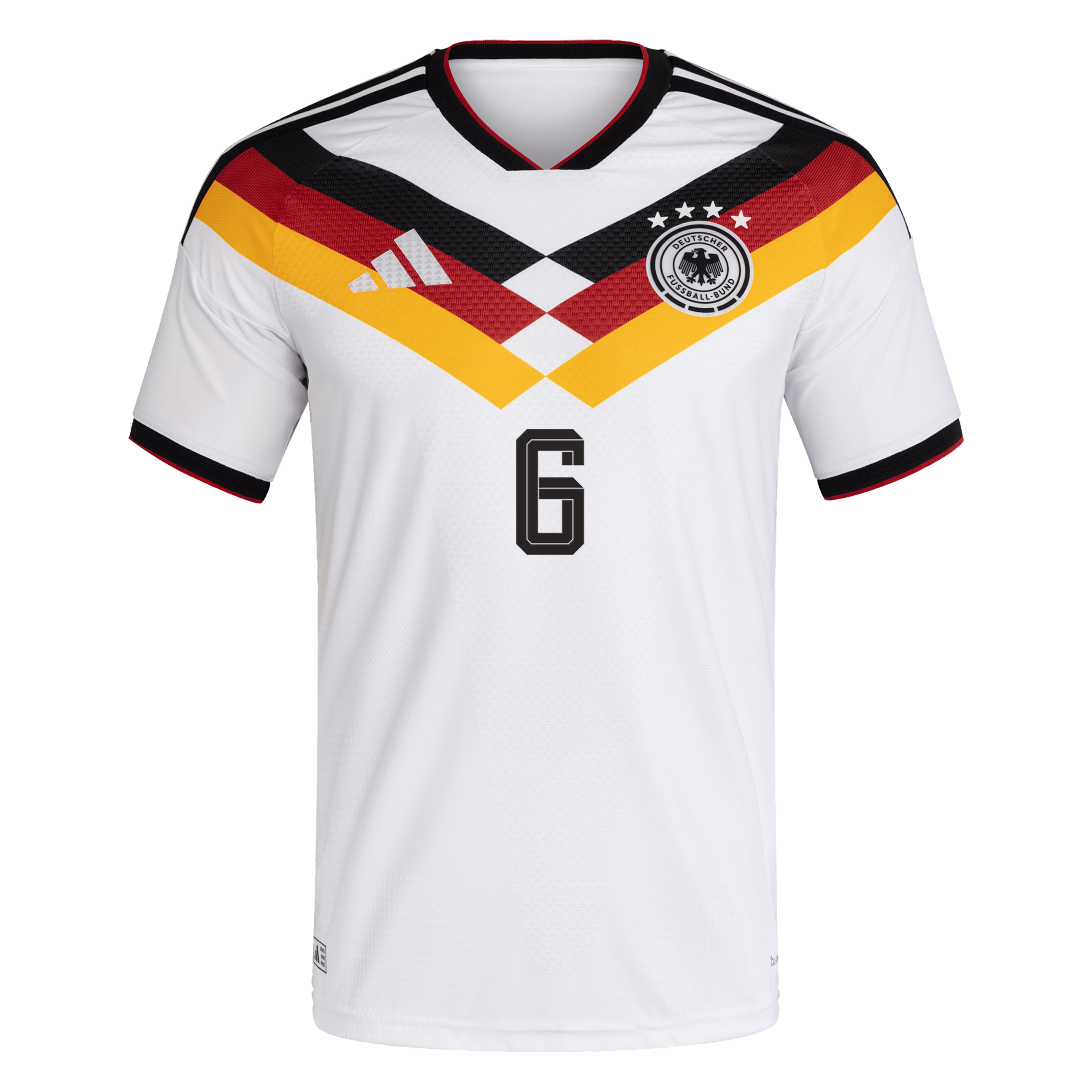 2026 Germany Home Player Jersey #6 - White (Kimmich) - Jersey Teams World
