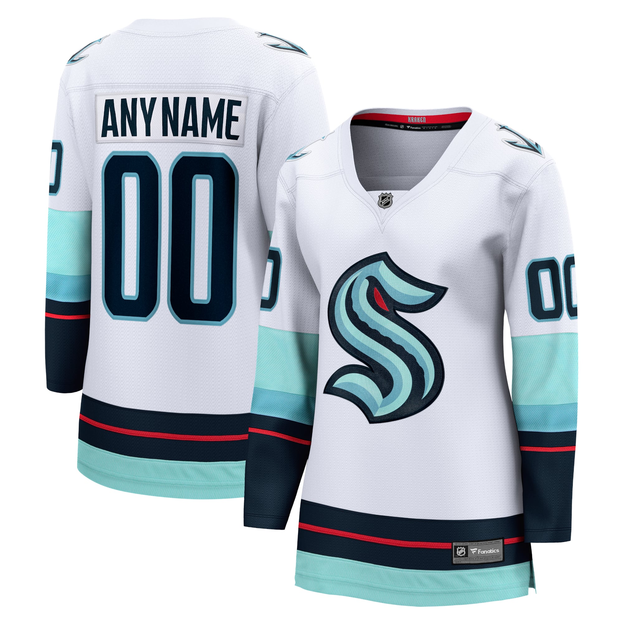 Selfika Fanatics Women's Seattle Kraken Away Breakaway Jersey - White