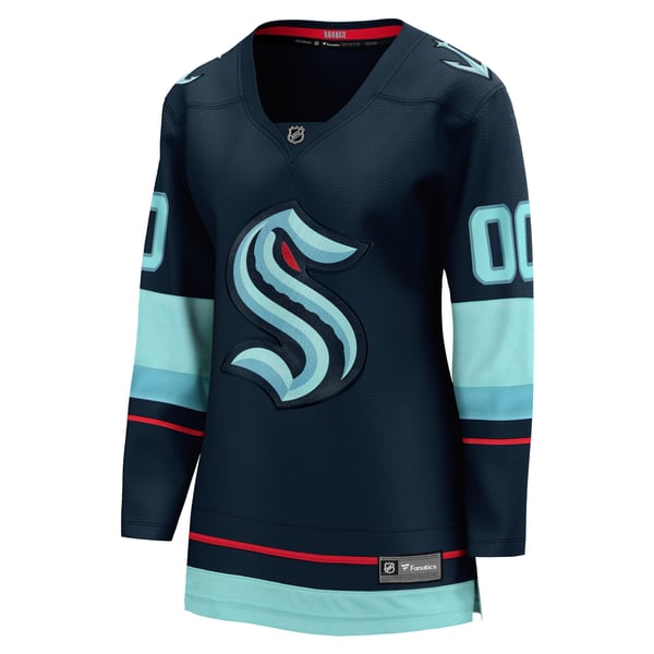 Selfika Fanatics Women's Seattle Kraken Home Breakaway Custom Jersey
