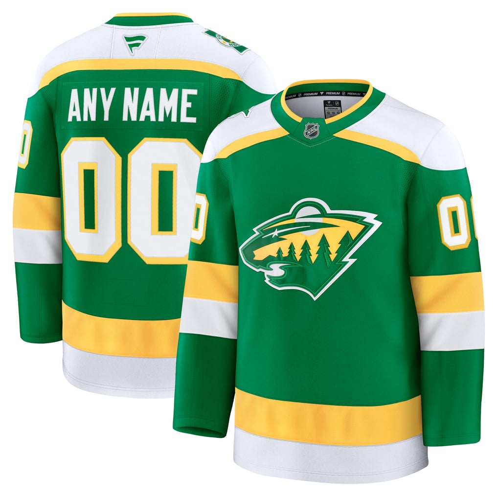 Selfika Fanatics Minnesota Wild Alternate Premium Custom Jersey - Green