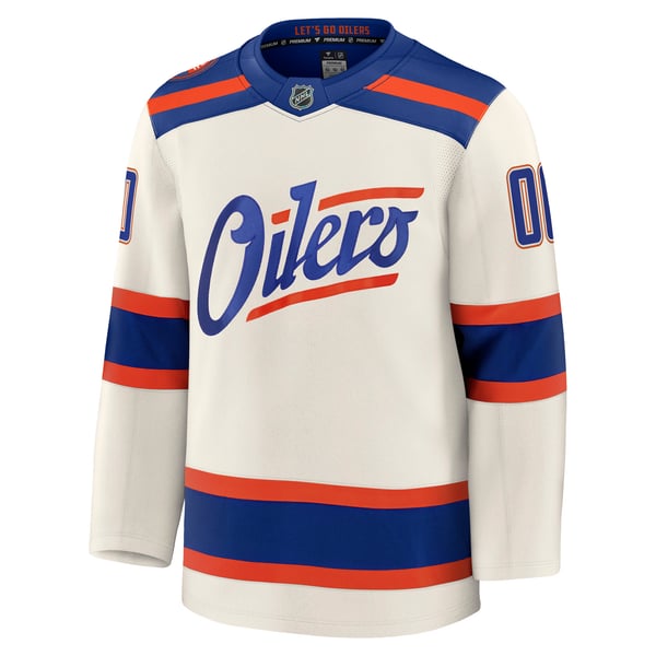 Selfika Edmonton Oilers Fanatics Alternate Premium Custom Jersey