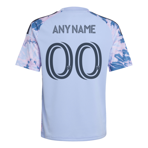 Adidas San Jose Earthquakes Youth 2026 The Dead Kit Replica Custom Jersey Light Blue