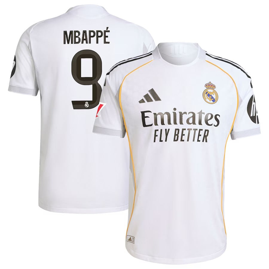 Kylian Mbappé Real Madrid Selfika 2025/26 Home Jersey - White
