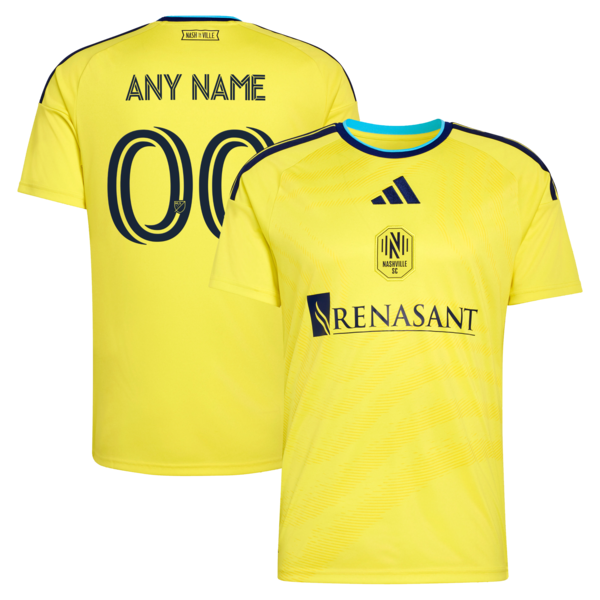 Adidas Nashville SC 2026 The Reverb Kit Replica Custom Jersey Yellow