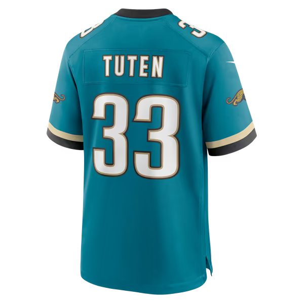 Bhayshul Tuten Jacksonville Jaguars Nike Alternate 2 Game Jersey - Teal