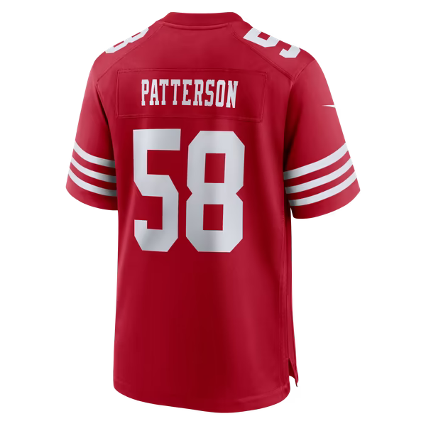Jarrett Patterson San Francisco 49ers Nike Team Game Jersey - Scarlet