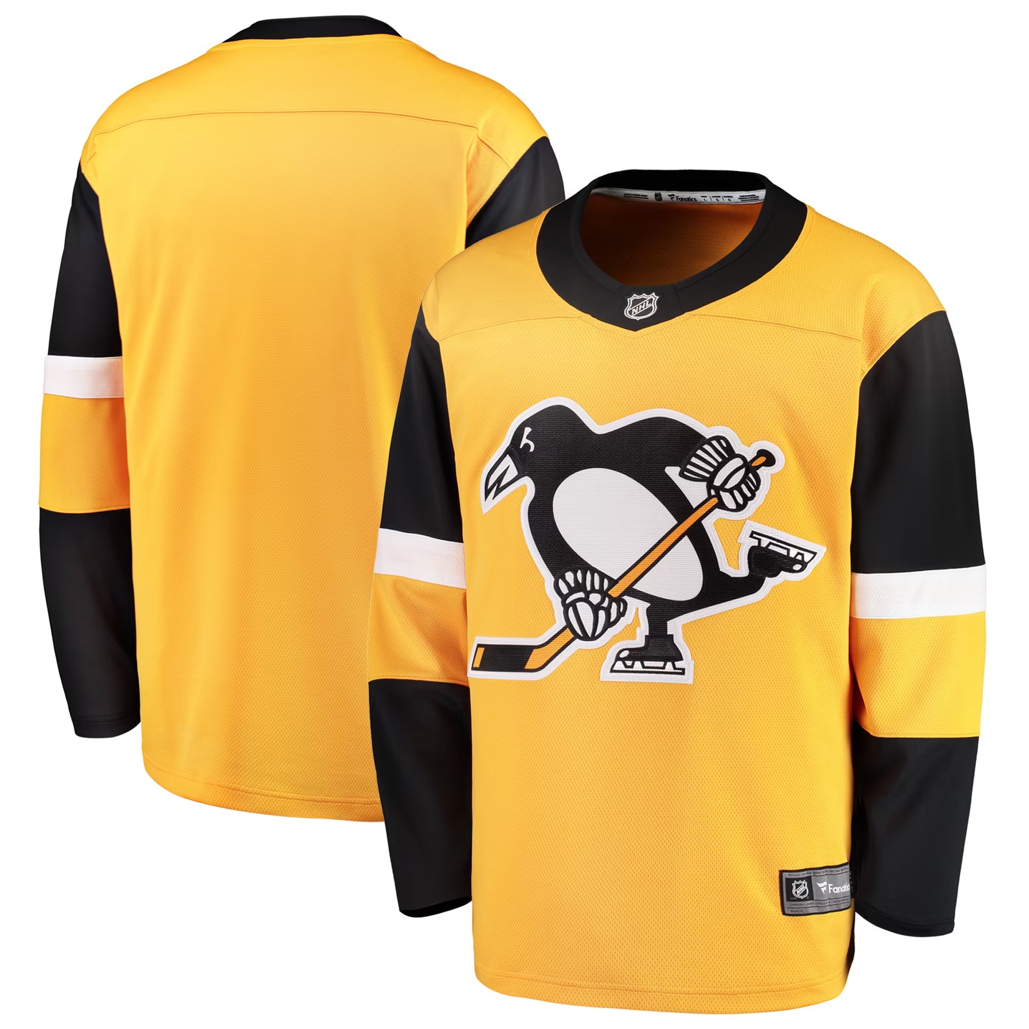 Selfika Fanatics Pittsburgh Penguins Alternate Breakaway Jersey Gold