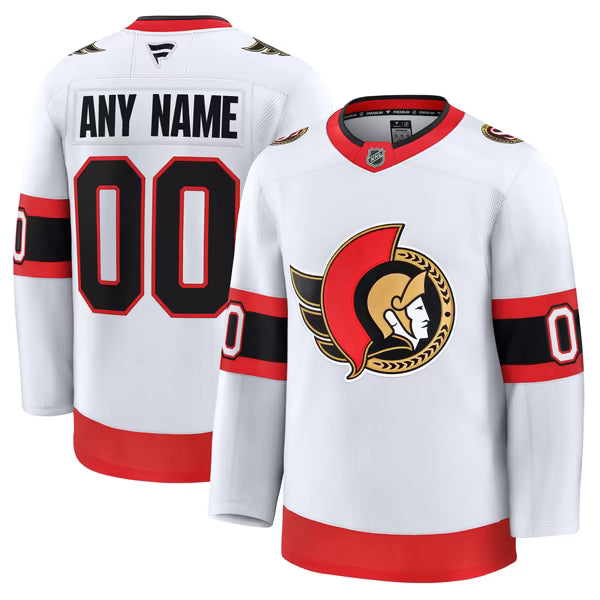 Selfika Ottawa Senators Fanatics Away Premium Custom Jersey - White