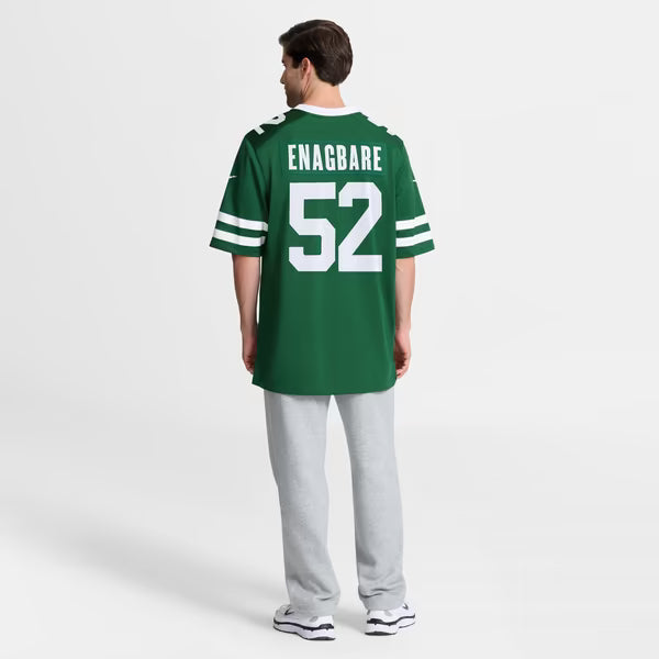 Kingsley Enagbare New York Jets Nike Team Game Jersey - Legacy Green