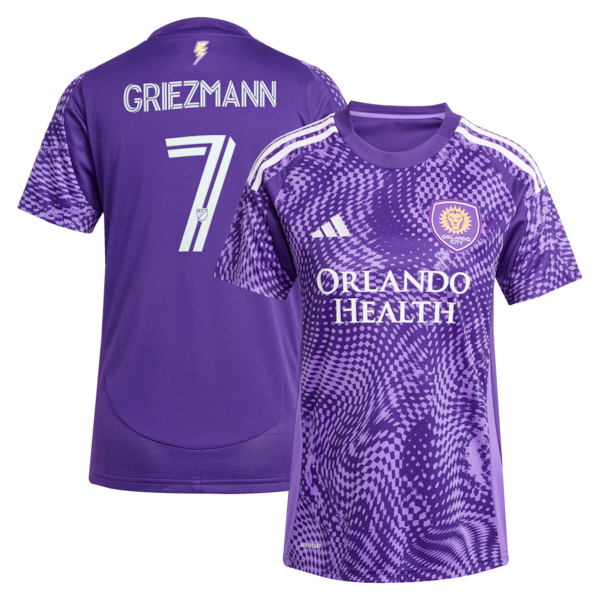 Adidas Antoine Griezmann Orlando City SC Women's 2025 Perfect Storm Replica Jersey Purple