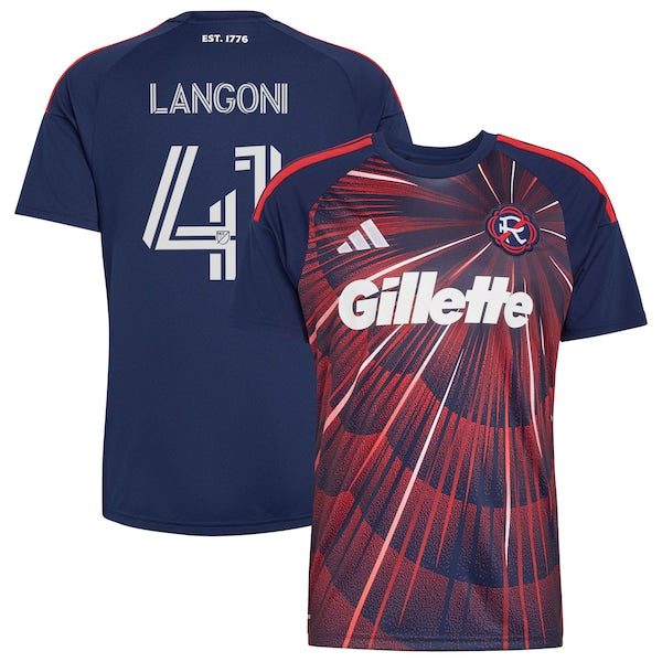 Adidas Luca Langoni New England Revolution 2026 Independence Day Replica Jersey Blue