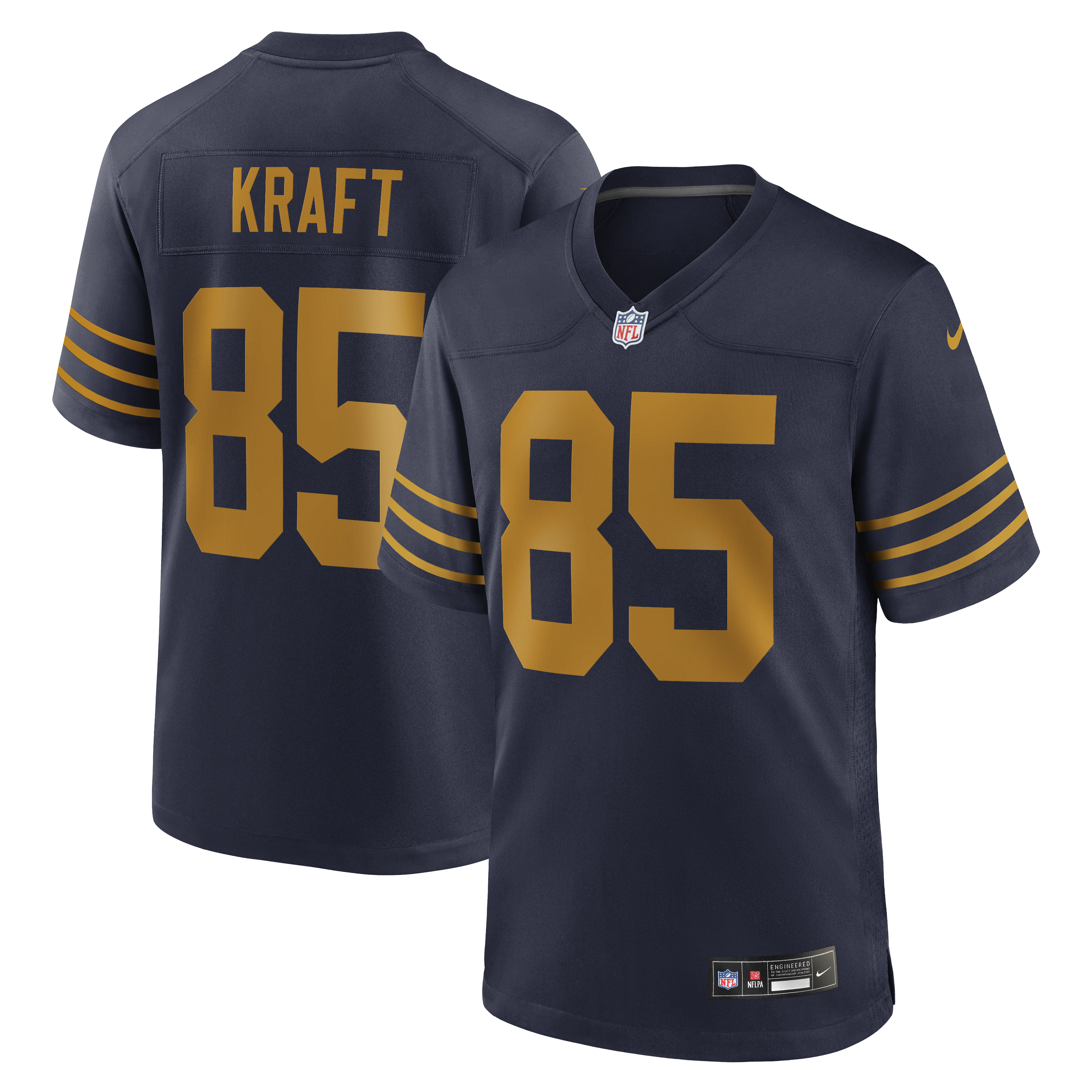 Nike Tucker Kraft Green Bay Packers Alternate Game Jersey Navy