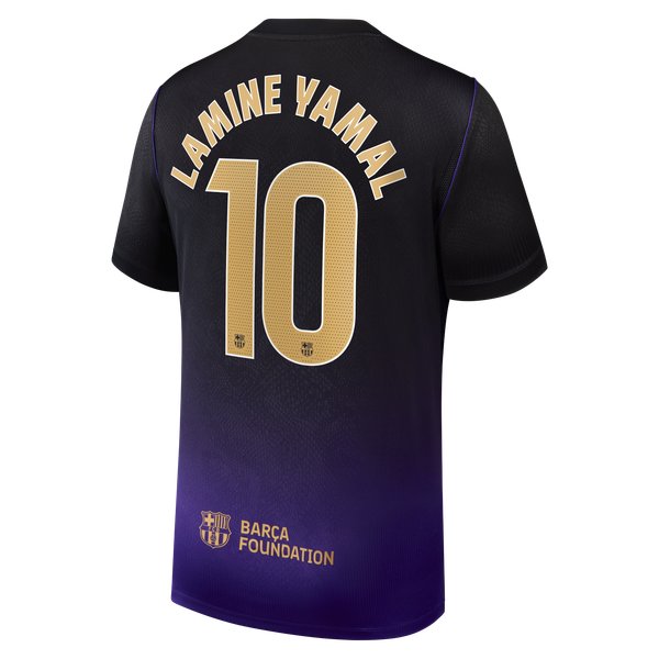 Lamine Yamal Barcelona Nike 2026/27 Away Stadium Replica Jersey - Purple