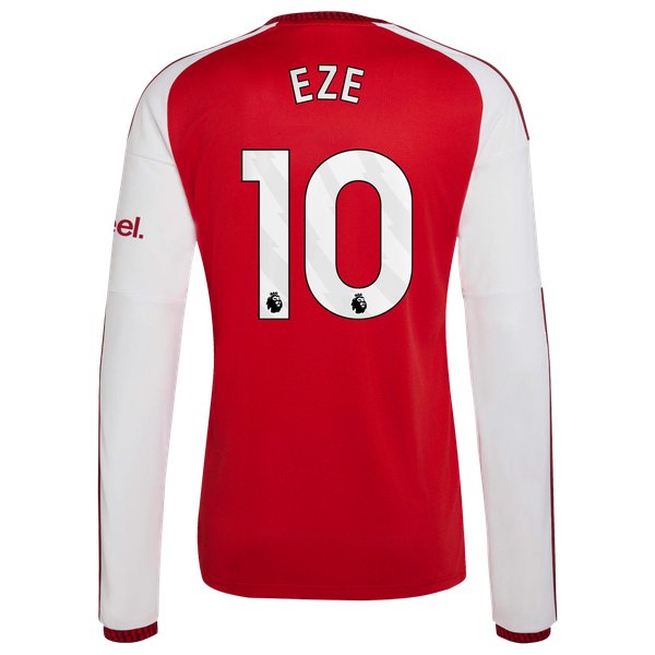 Eberechi Eze Arsenal adidas 2026/27 Home Replica Long Sleeve Jersey - Red