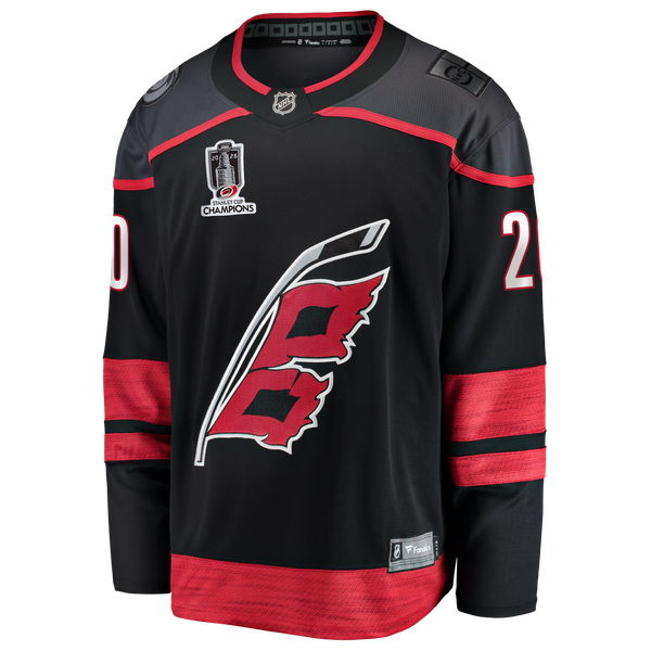 Selfika Sebastian Aho Carolina Hurricanes Fanatics 2026 Stanley Cup Jersey