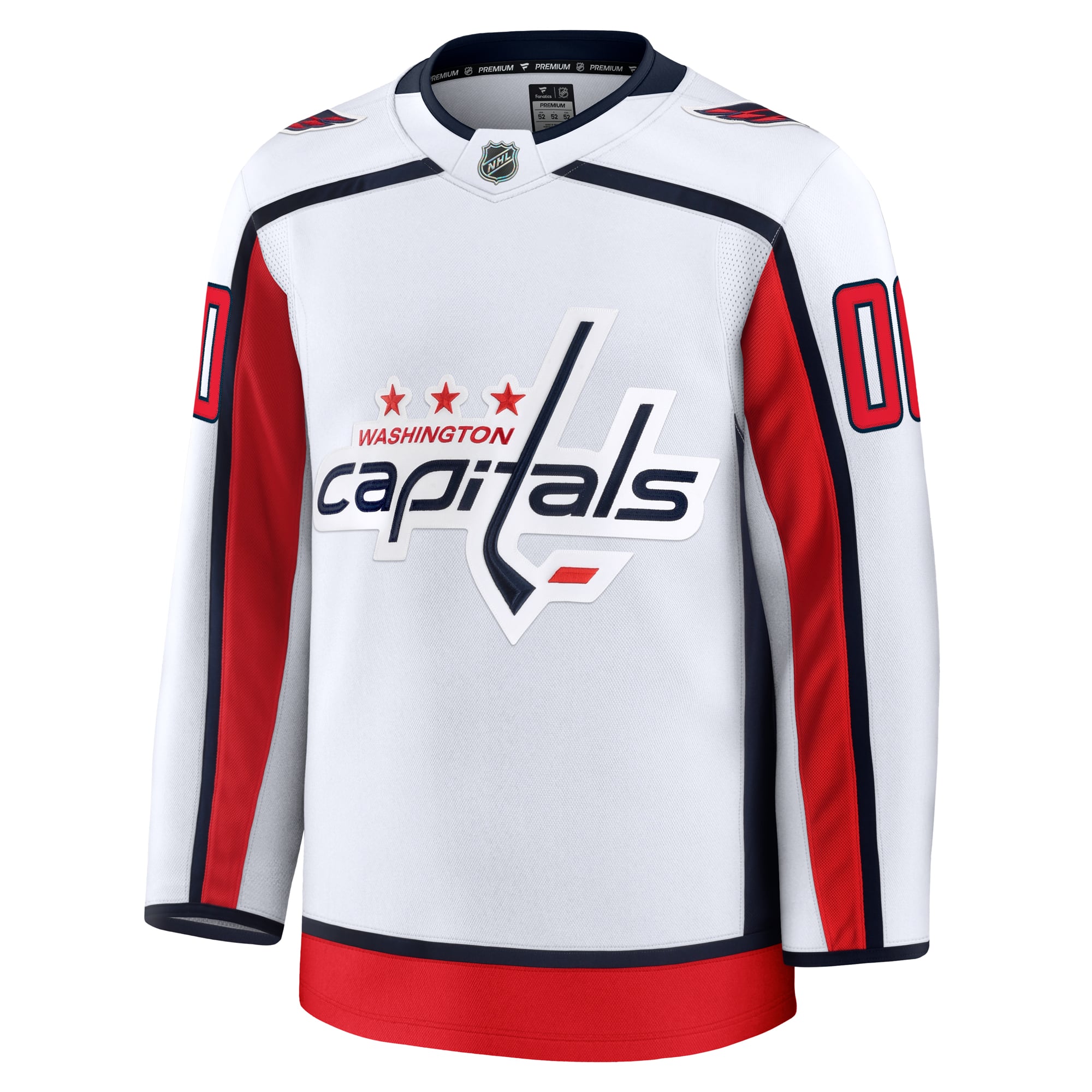 Selfika Fanatics Washington Capitals Away Premium Custom Jersey - White