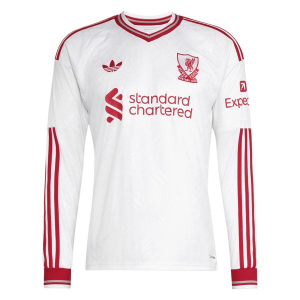 Liverpool adidas 2026/27 Away Replica Long Sleeve Jersey - White