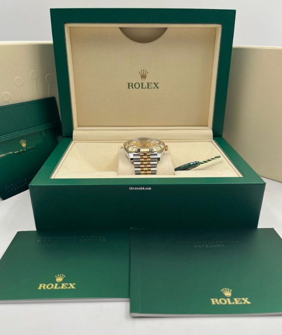Selfika™ Men's Two Tone Champagne Automatic Watch 126333