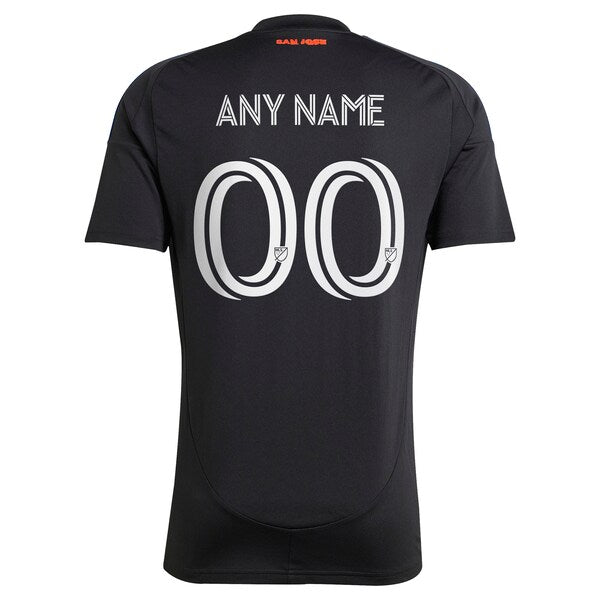Adidas San Jose Earthquakes 2025 Headliner Replica Custom Jersey Black