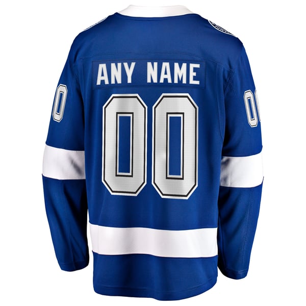 Selfika Tampa Bay Lightning Fanatics Home Breakaway Custom Jersey