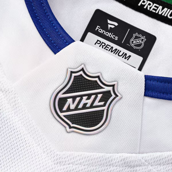 Selfika Vancouver Canucks Fanatics Away Premium Custom Jersey - White