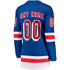 Selfika Women's Fanatics New York Rangers Home Breakaway Custom Jersey