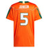 Andre Johnson Miami Hurricanes adidas Home It's Back Premier Jersey - Orange