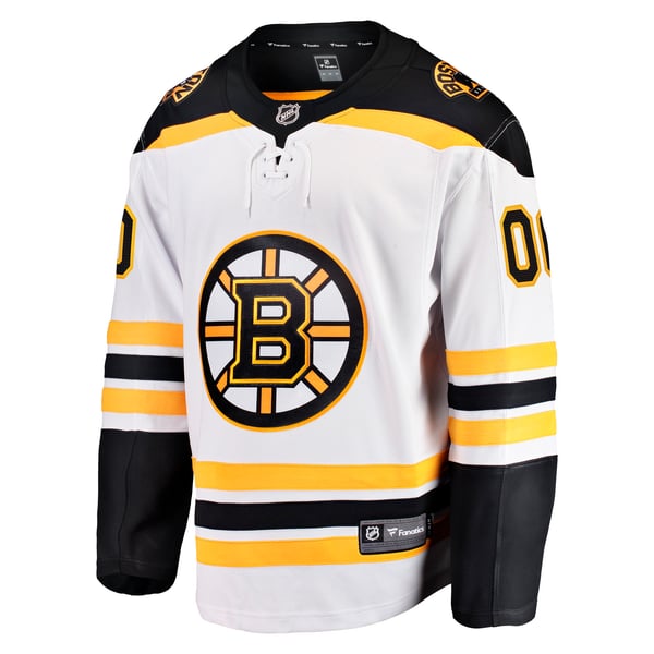 Selfika Boston Bruins Fanatics Away Breakaway Custom Jersey