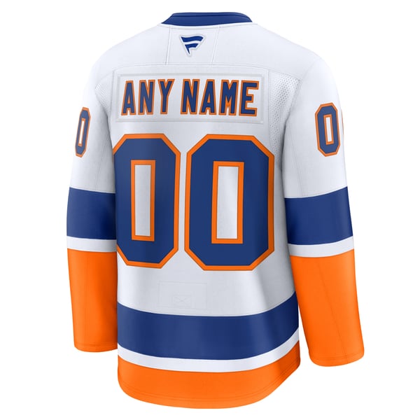 Selfika Fanatics New York Islanders Away Premium Custom Jersey - White