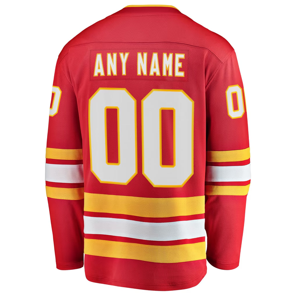 Selfika Fanatics Calgary Flames Breakaway Custom Jersey