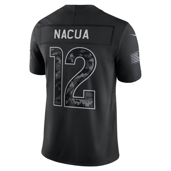 Puka Nacua Los Angeles Rams Nike 2026 Salute to Service Stitched Limited Jersey - Black