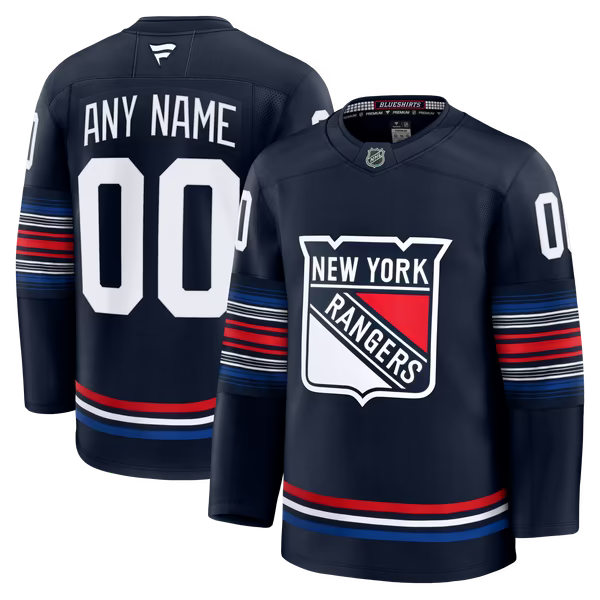 Selfika Fanatics New York Rangers Alternate Custom Jersey