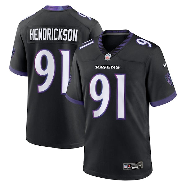 Nike Trey Hendrickson Baltimore Ravens Alternate Game Jersey Black