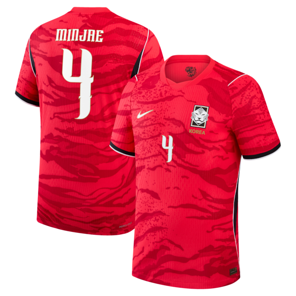 Nike Kim Min-Jae South Korea National Team 2026 Home Match Authentic Jersey Red
