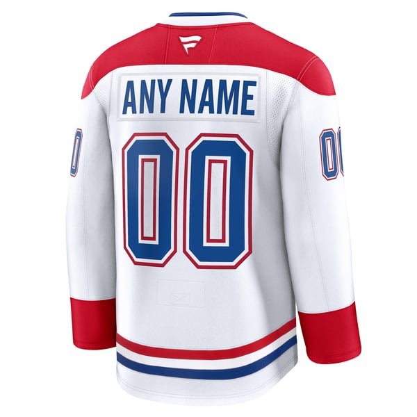 Selfika Montreal Canadiens Fanatics Away Premium Custom Jersey - White