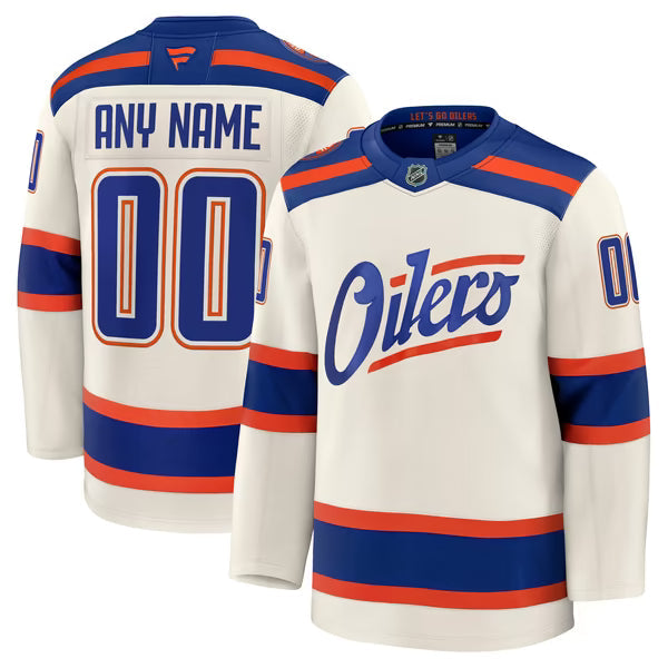 Selfika Edmonton Oilers Fanatics Alternate Premium Custom Jersey