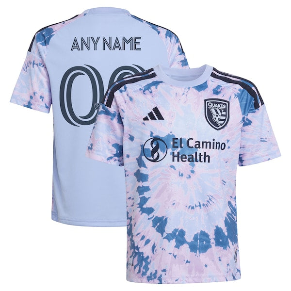 Adidas San Jose Earthquakes Youth 2026 The Dead Kit Replica Custom Jersey Light Blue